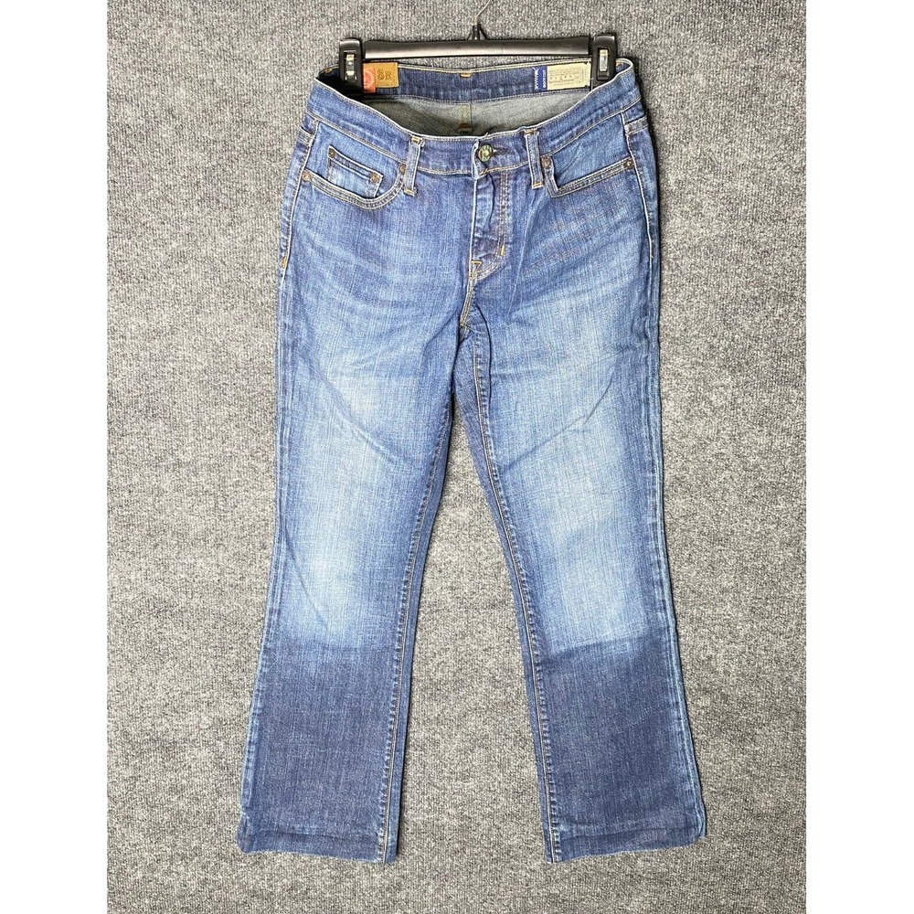 GAP Bootcut Jeans Women‎ Blue Wash Denim Pants Size 8 Vintage Boho Biker Stretch
